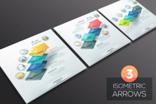 3 Isometric Infographic Arrows: A Modern Visual Tool for Engaging Presentations