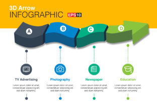 3D Vector Arrow Infographics: The Fast Track to Visual Storytelling