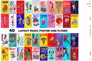 40 Music Illustration for Summer Event