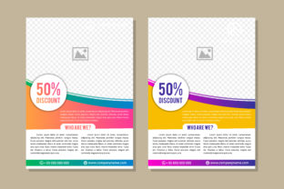 Colorful Flyer: A Modern Geometric Template for Business and Tech Communication