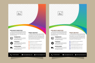 Colorful Gradient Flyer Vector Design