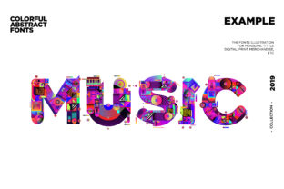 Elevating Brand Identity with Colorful Alphabets Font Illustration Assets
