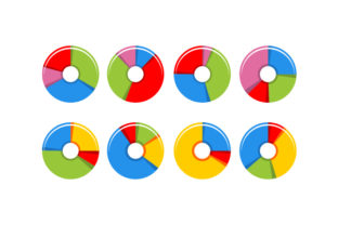 Mastering Data Visualization with the Circle Diagram Infografis Chart Vector Template