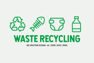 Waste Recycling Line Icons: A Practical Design Resource for Modern Visual Communication